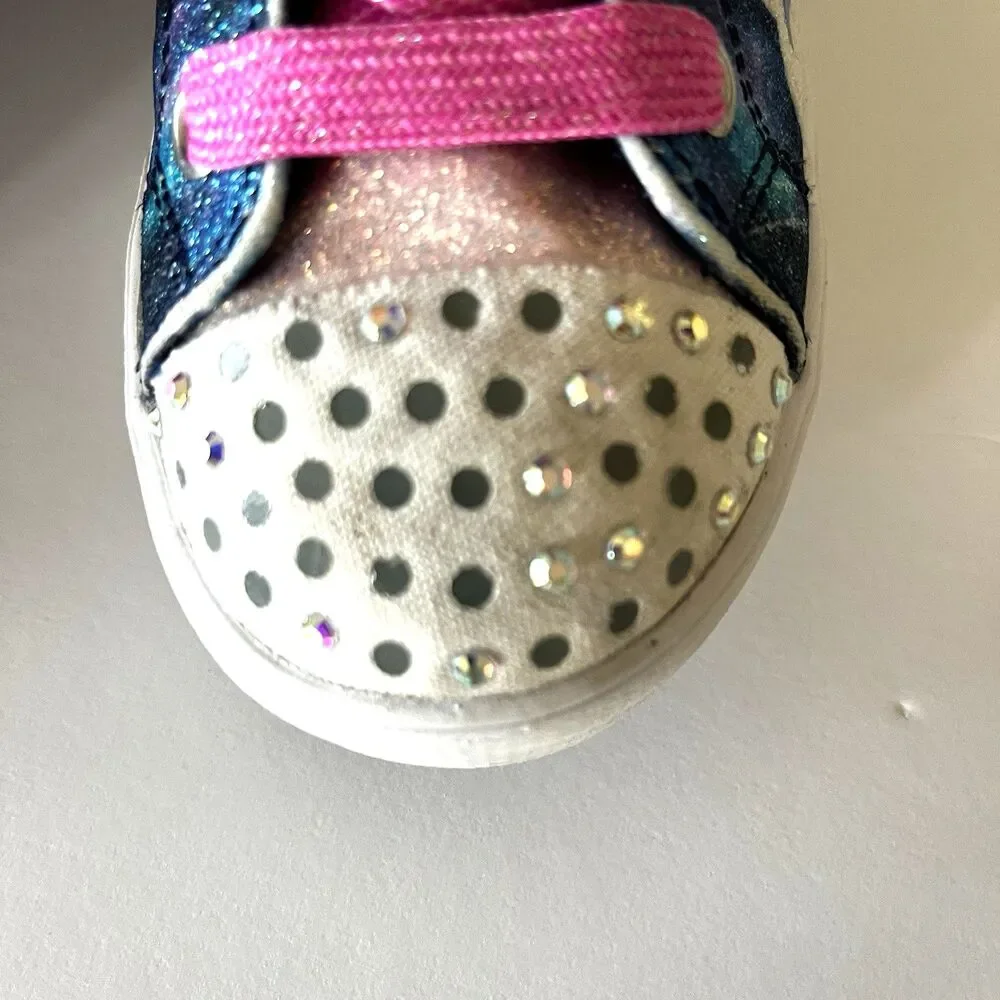 Skechers Twinkle Magic Hot Pink Kids Preschool Unicorn Casual Shoe SZ11.5 Flaws